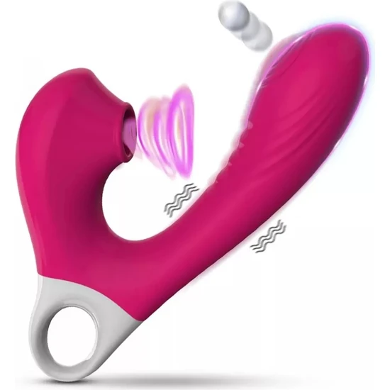 Night Pearly Cn Aıweı Pro G-Spot Tapping ve Klitoris Emiş Güçlü 2 In 1 Vibratör
