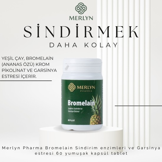 Merlyn Pharma Bromelain Yeşil Çay, Krom Pikolinat ve Fiyatı