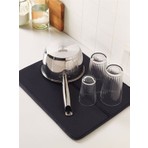 IKEA Nyskoljd Bulaşık Kurutma Matı Siyah 44x36 cm Dayanıklı Malzeme ile Hızlı Su Emilimi
