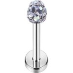 Mazen Paslanmaz Cerrahi Çelik Zirkon Taşlı Kıkırdak Dudak Burun Tragus Piercing Özellikleri Beyaz
