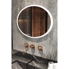 Ztm Konsept Duvar Aynası 70X52 cm Oval Antre Hol Koridor Salon Mutfak Banyo Wc Makyaj