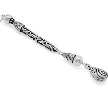 Okyanus Silver Helezon Tasarım Kral Zincirli 925 Ayar Gümüş Püskül