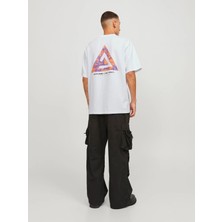 Jack & Jones Jcotriangle Erkek Beyaz T-Shirt 12253435-White