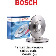 Fren Diski Ön C-Max 1/2 Focus 2/3 Kuga 1/2 Volvo C30 C70 2 S40 2 V50 Havalı 1253965 0986479171 Bosch