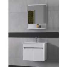 Biani Tome 60 cm Banyo Dolabı Renk Mat Beyaz