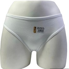 Kolcu 3 Lü Bayan Lycralı Bikini Kilot-Beyaz