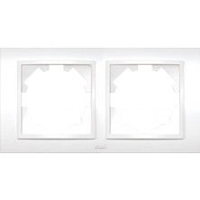 Elbi Zena İkili Çerçeve Karbeyaz