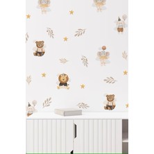 Sticker Ekspres Eğlenceli Hayvanlar Çocuk Odası Duvar Sticker Seti