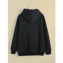 Lbr Garment Erkek Fit Kapüşonlu Siyah Sweatshirt