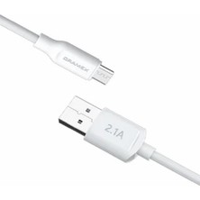 Dramex D21MK Micro USB Data/şarj Kablosu 2.1A 1mt Beyaz