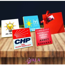 Bolçi Seçim Aday Hediye Çikolata Baskılı 72 Adet