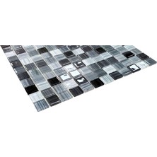 MozaiKristaL Mutfak, Banyo, Havuz, Sauna, Spa ve Yaşam Alanlarının Tüm Yüzeyleri Için Cam Mozaik. Cam Ölçüsü: 23X23 Mm. File Ölçüsü: 30X30 Cm. ( 1 Kutu = 11 File Karo = 1 M2 Fiyatıdır. )