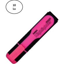 Noki Fosforlu Kalem Pembe 10'lu