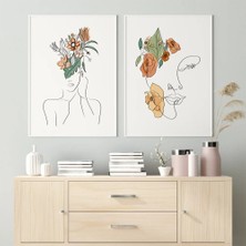 512 Art Design Modern 2'li 30X42 cm Çerçevesiz Duvar Poster