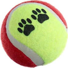 Petinka® Üçlü Renkli Desenli Tenis Topu Kedi Köpek Oyuncağı