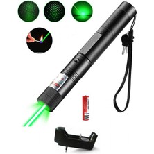 Tarez GP-003 Yeşil Lazer Pointer, Yüksek Güçlü Şarjlı Lazer Işaretleyici, Sunum Kalemi