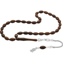 Okyanus Silver 925 Ayar Gümüş Ayyıldız Püsküllü Arpa Kesim Kuka Tesbih