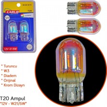 Carub 12V T20 Ampul W21/5W Diadem Orange W3 Orijinal BR0403093