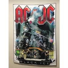 Owl Bag Metalica Acdc Lokomotif Desenli Tasarım Duvar Halısı