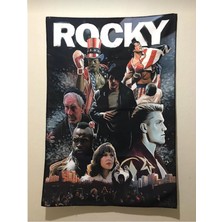 Owl Bag Rocky Balboa Desenli Tasarım Duvar Halısı
