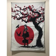 Owl Bag Anime Itachi Uchiha Desenli Tasarım Duvar Halısı