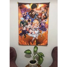 Owl Bag Anime Genshin Impact Tasarım Duvar Halısı