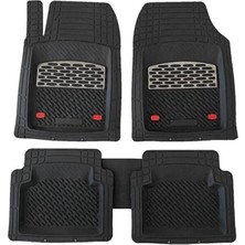 Sare Tuning Citroen C5 Araca Uyumlu Krom Karbon Derin Havuzlu Siyah Oto Paspas Takımı