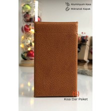 Cig Box cigbox Sigara Kutusu - (S) Kısa Dar Paket - Touch Blue-Slender- Aluminyum Kasa- Mıknatıslı Kapak, Hediye