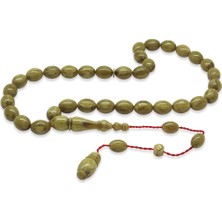 Gümüş Hediye Al Sistemli Her Bir Tanesi Usta Işçilikli Arpa Kesim Kahverengi Beyaz Çubuk Sıkma Kehribar Tesbih