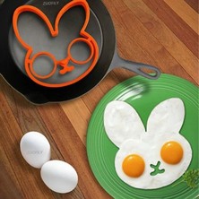 Pengfushop4 Tavşan Stili Yeni Komik Yumurta Kalıpları Yapışmaz Omlet Dıy Kahvaltı Yumurta Kızarmış Gözleme Şekillendirici Halka Kalıp Tavşan Kafatası Mutfak Bakeware Aracı Kalıp (Yurt Dışından)