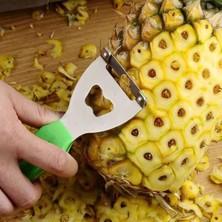 Pengfushop4 Y2 Stili Ananas Bıçağı Soyucu Paslanmaz Çelik Soyma Ananas Artefaktı 304 Oluk Açma Klipsi Tohum Soyma Bıçağı Alet Klipsi Ev (Yurt Dışından)