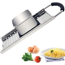 Pengfushop4 Gümüş Siyah Stil Dumpling Noodle Için Konforlu Kauçuk Saplı Paslanmaz Çelik Spaetzle Makinesi (Yurt Dışından)