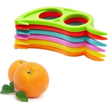 Pengfushop4 5pcs Random Color Style Portakal Soyucular Uygun Meyve Soyucu Limon Dilimleyici Soyucu Kolay Açıcı Narenciye Bıçağı Mutfak Gereçleri Aletler Drog (Yurt Dışından)