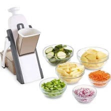 Pengfushop4 Gri Tarzı Multislicer One, Manuel Dilimleyici Yüksek Performanslı, Sebze ve Meyveleri Dilimlemek Için Dilimleyici (Yurt Dışından)