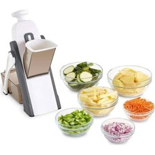 Pengfushop4 Gri Tarzı Multislicer One, Manuel Dilimleyici Yüksek Performanslı, Sebze ve Meyveleri Dilimlemek Için Dilimleyici (Yurt Dışından)