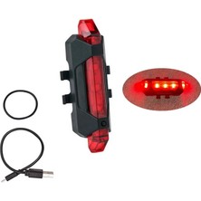 Kırmızı Stil Bisiklet Işığı Mtb LED 120 Lümen USB Şarj Edilebilir Bisiklet Arka Lambası Bisiklet Güvenlik Uyarı Işığı Mtb Bisiklet Aksesuarları (Yurt Dışından)