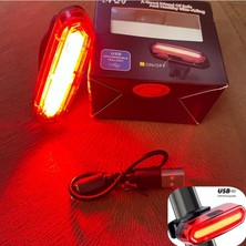 Kırmızı Stil Bisiklet Işığı Mtb LED 120 Lümen USB Şarj Edilebilir Bisiklet Arka Lambası Bisiklet Güvenlik Uyarı Işığı Mtb Bisiklet Aksesuarları (Yurt Dışından)