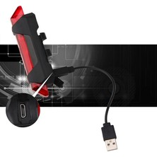 No.1 Tarzı 2021 USB Şarj Edilebilir Işık Mtb Bisiklet Ön Arka Arka Arka Lamba Bisiklete Binme Güvenlik Uyarı Güvenlik Işığı Su Geçirmez Bisiklet Lambası (Yurt Dışından)