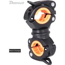 Siyah Turuncu 1pc Stili Deemount Bisiklet Işık Braketi Bisiklet Lambası Tutucu LED Torch Far Pompası Standı Hızlı Bırakma Montajı 360 Derece Dönebilen HLD-211 (Yurt Dışından)