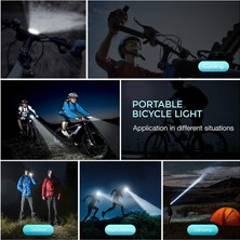 Mat Kırmızı Stil Bisiklet Kilometre ile LED Bisiklet Işık USB Şarj Edilebilir Ön Işık ve Korna Seti Su Geçirmez Döngüsü Far Tüm Mtb'lere Uyar (Yurt Dışından)