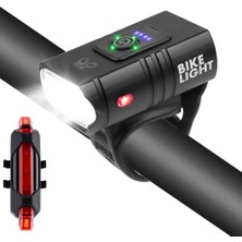 B 300LM ve Arka Stil T6 LED Bisiklet Işık Ön Arka LED Arka Lambası Far Seti USB Şarj Edilebilir Mtb Bisiklet Işıkları Arka Lamba Gece Bisiklet El Feneri (Yurt Dışından)