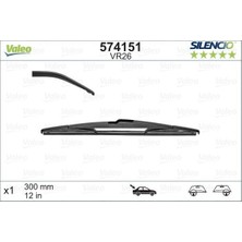 Valeo Silecek Süpürgesi Arka Fiat Punto Grande 199 2007-2012 (300MM)