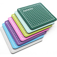 Bifeng Shop Pembe Stil Mini Dayanıklı Kaymaz Scrapbooking Için Kesme Mat Patchwork Kesim Pedi Diy El Yapımı Zanaat Kesme Tahtası Plaka 6cm * 6cm Sanat Aracı (Yurt Dışından)