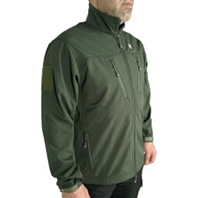 Astüm Askeri Malzeme Softshell Mont Haki, 7 Cepli Rüzgar Geçirmez Softshell Mont Haki, Outdoor Erkek Mont