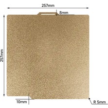 Decisive 3D Yazıcı Aksesuarları Yapı Plakası 257X257MM, Çift Taraflı Esnek Baskı Yatağı X1 Için 3D Yazıcı Peo + Peı (Yurt Dışından)