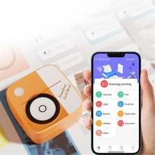 Decisive Mini Cep Yazıcısı Kavanoz Kutularını Etiketlemek Için Mini Taşınabilir Etiket Yazıcısı Ofis USB Şarj Edilebilir Kullanımı Kolay (Yurt Dışından)