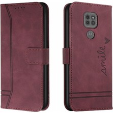 BDT Boutique Motorola Moto G9 Oynamak Için Telefon Kılıfı/e7 Artı Pu Deri El Kayışı Kapatma (Yurt Dışından)