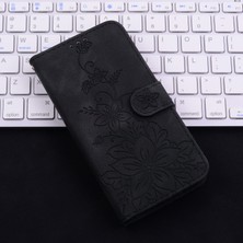 BDT Boutique Xiaomi Redmi Note 8 Pro Için Kılıf Kabartmalı Lily Premium Pu Deri Cüzdan Stili Kart Tutuculu ve Standlı Çevirmeli Telefon Kılıfı (Yurt Dışından)