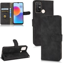 SZY Market Kart Tutucu Kickstand ile Zte Blade A52 Deri Folio Flip Case Telefon Kılıfı (Yurt Dışından)