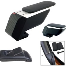 3 Tıkla Vw Polo V 2009-2012 Premium Hq Lüks Abs Ayaklı Gri-Siyah Kolçak